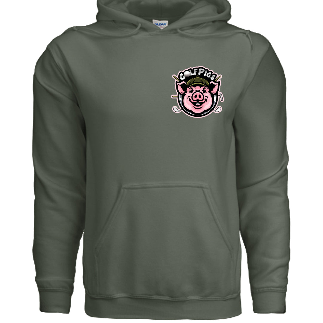 Golf Pigs Adult Hoodie, Golf Pigs Adult Hoodie